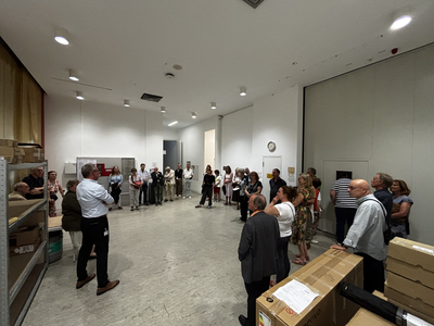 Der Anlieferungsbereich im gesichterten Trakt, Foto: Alexandra Bartschat